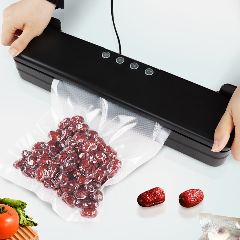 110V/220V Household Vacuum Sealer Packaging Machine Automatic Food Vacuum Sealer Portable Electric Vacuum Sealer for Food Saver