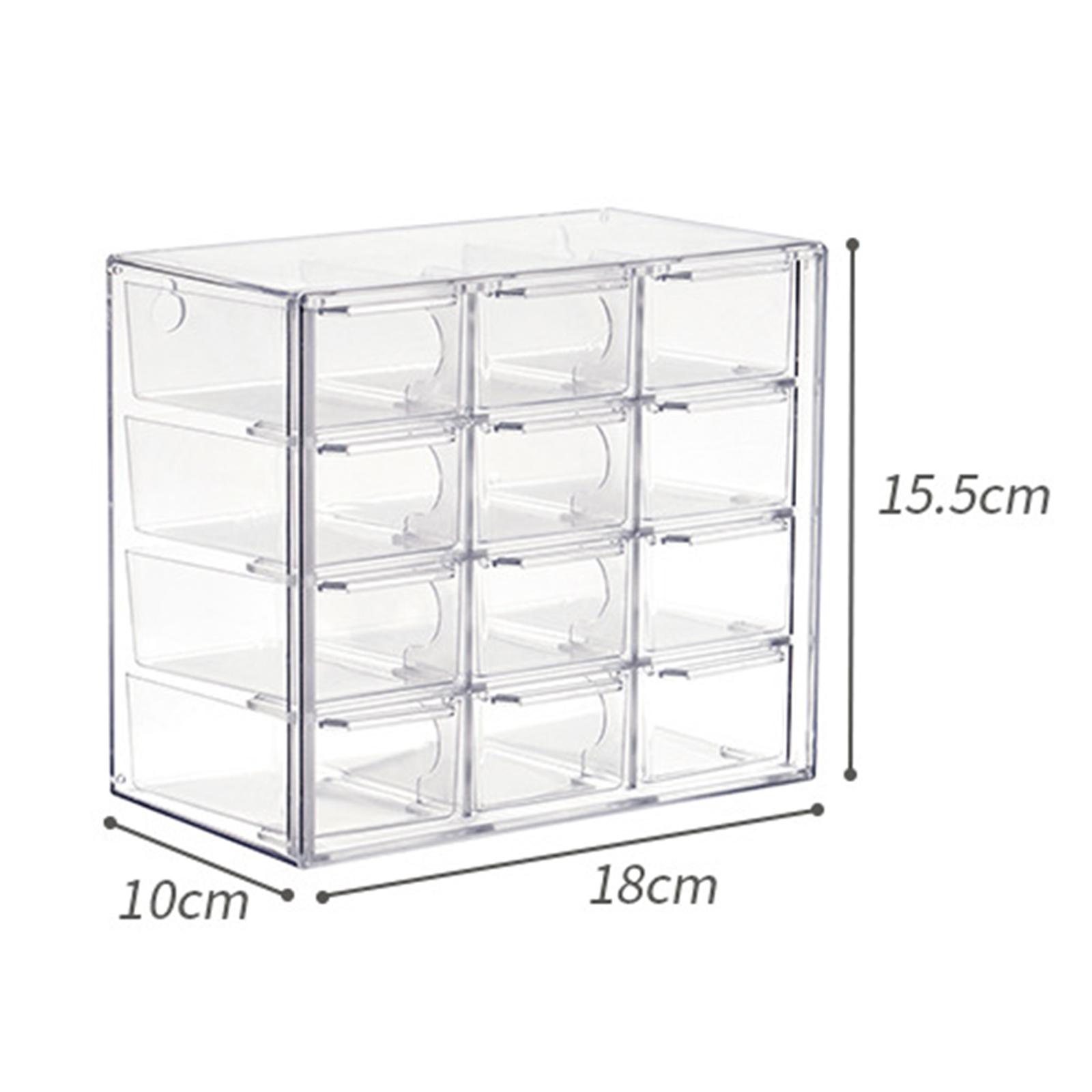 Mini organizador de cajones para escritorio, organización para arte, artesanía, oficina, habitación del hogar: Blanco