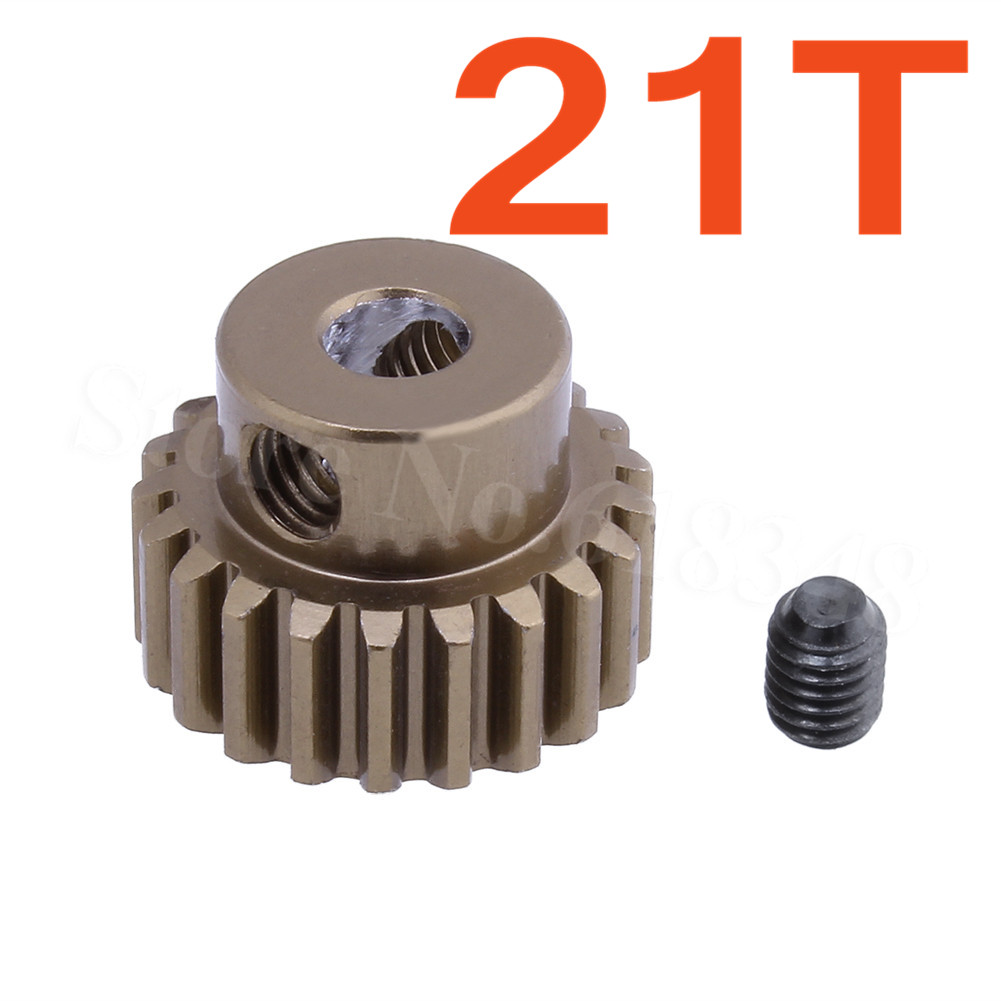 Metal 48P Spur Gear 92T 85T 80T Motor Pinion Gears 19T 20T 21T 22T 23T 24T 25T 26T For Sakura D3 XI Zero S 1:10 RC Drift Car: 21T Pinion gear