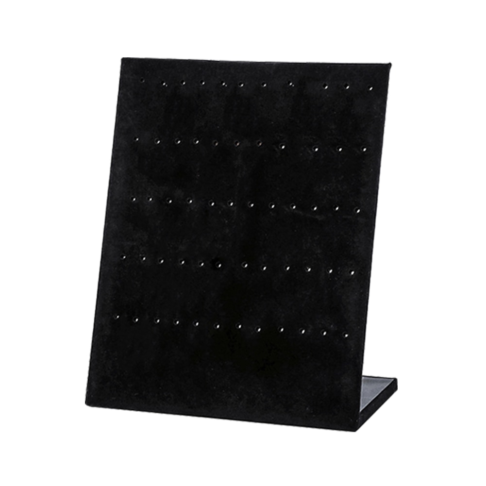 Composite Board Earring Organiser Display Hanger Velvet Home Desktop Studs Holder Dressing Table Ring Jewellery Necklace Stand