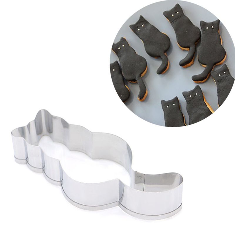 5 stks/set Dier Kat Cookie Cutter Mold 3D Suiker Ambachtelijke Pastry Biscuit Fondant Taart Bakvorm DIY Decorating Tool