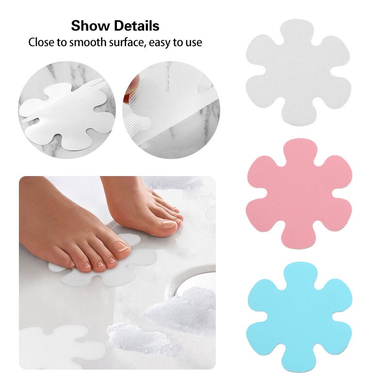 20 Flower Anti-slip Decals Stickers Adhesive Bath Tub Mat Shower Treads Applique