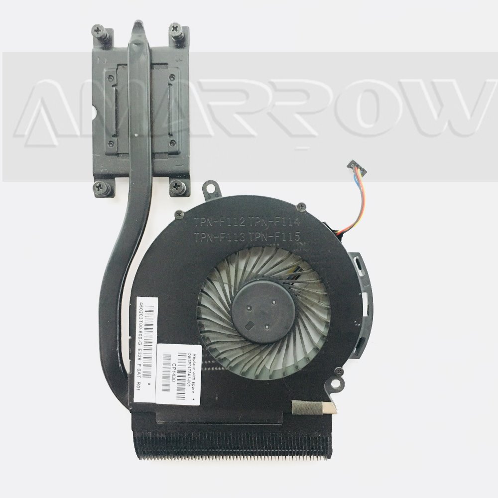 Original laptop heatsink cooling fan cpu cooler For HP 14-A 14-D 15-D 246 240 250 G2 CPU heatsink 747241-001