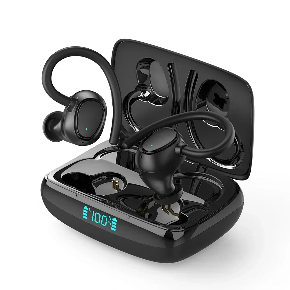 Dual Wear Sport Draadloze Headset Ipx7 20 Uur Speeltijd Zwemmen Waterdichte Bluetooth-Compatibele Oortelefoon Stereo Oordopjes