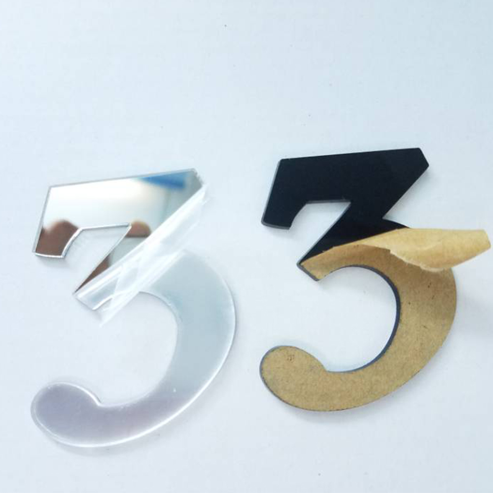 DIY digital number coffee cup acrylic clock self-adhesive mirror sticker wall clock quartz non-ticking kitchen home decoration