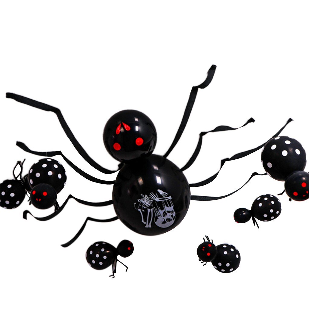 Halloween Decorations Inflatable Toys Balloons Spider Balloon Decoration Home Party Decorating Create Party Atmosphere#G30: Black