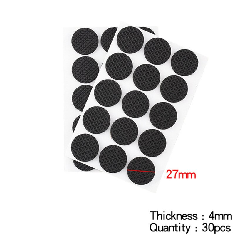 Table Chair Feet Pads Table Foot Pad Corner Furniture Leg Mute Wear-resistant Anti-slip Stickers Protective Stool Foot Cover: B round 30PCS