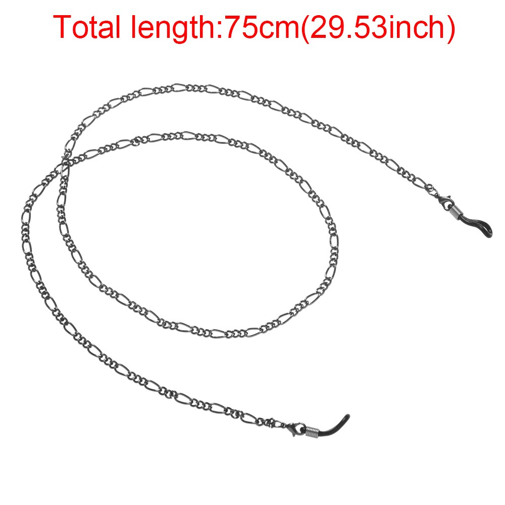 dla obu płci moda antypoślizgowy metalowy łańcuszek robić okularów uchwyt na okulary przeciwsłoneczne naszyjnik robić czytania okulary smycz okulary sznury uchwyt robić okularów