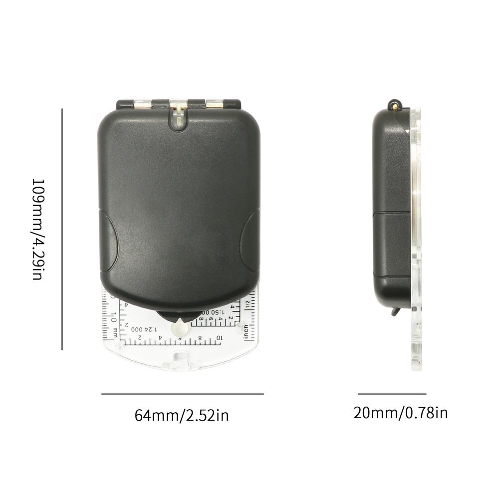 Outdoor Camping Compass Geologic Fluorescent Portable Digital Compass Outdoor Climbing Hiking Camping Tools