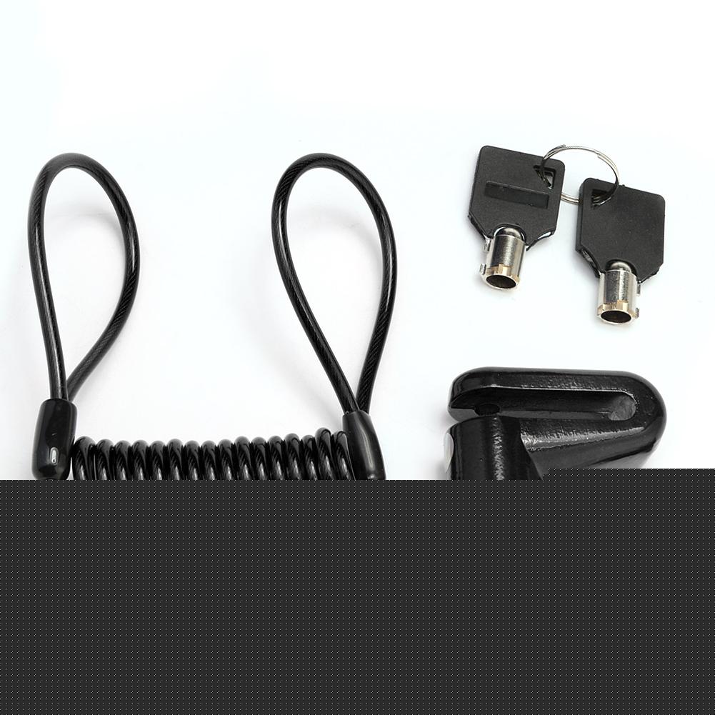 Scooter lock Anti-Theft Disc Brakes Lock with Steel Wire for Xiaomi M365 Electric Scooter Skateboard Wheels Lock Disc Brake: Black set