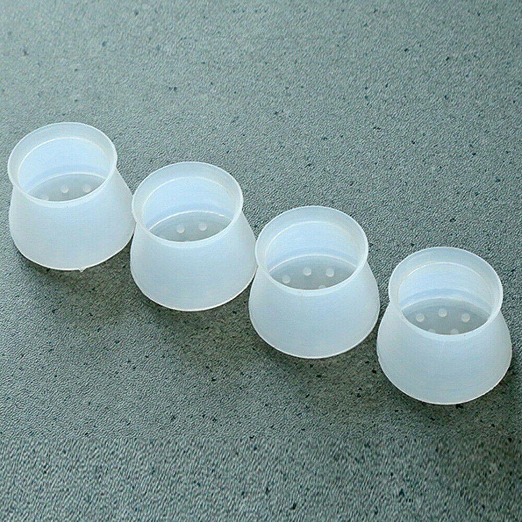 32PCS Reused Silicone Chair Furniture Leg Feet Protection Table Cap Cover Pad Protector For Floor Non-slip Protective 40*30mm