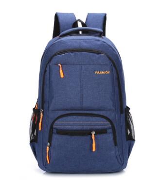 Chuwanglin male backpacks Business laptop backpack High capacity school bag Simple versatile travel bags C011502: Blue