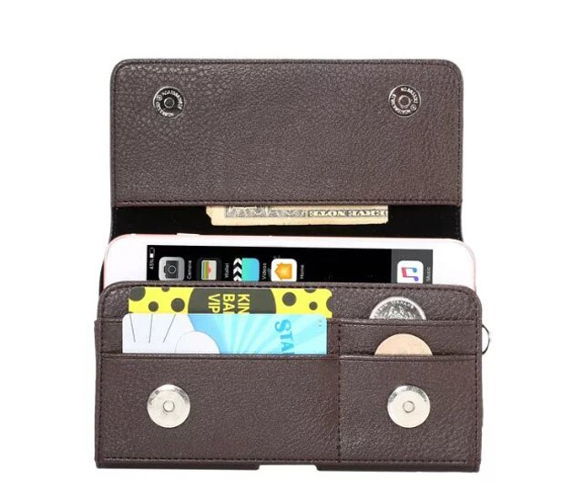 Correa de mano al aire libre hombre cinturón Clip teléfono móvil funda bolsas tarjeta bolsa para Huawei Ascend GX1, Meizu m3 Max, ZTE Zmax Pro, Zmax