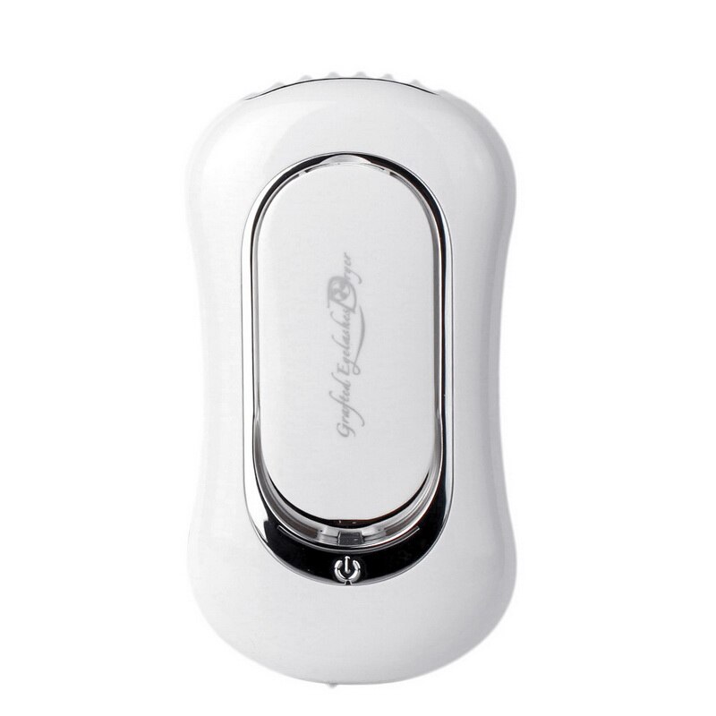 Portable USB Mini Fan Eyelash Dryer Air False Eye Lash Mascara Dryer Quick Drying Makeup Device Tools: White