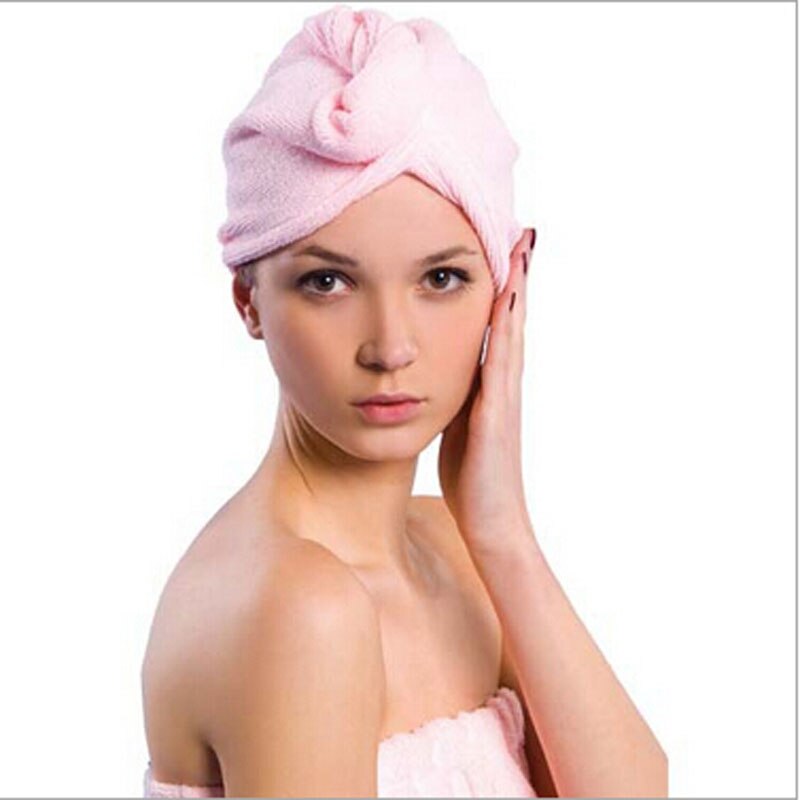 1 stk hurtig tørt hår håndklæde hår tørring hestehale holder cap håndklæde mikrofiber hår håndklæde badehætte til badeværelse
