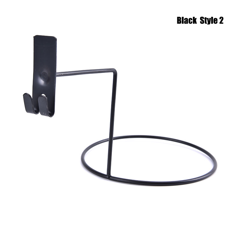 1PC Wall Mounted Helmet Stand Organizer Hanger Hat Cap Storage Display Holder Rack
