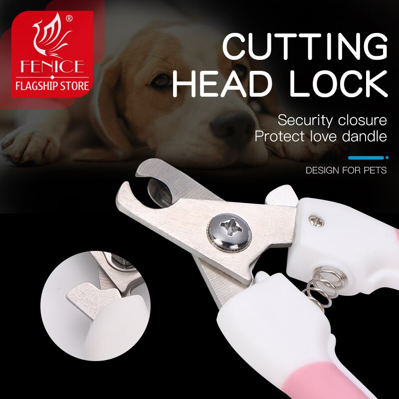 Fenice Pet Nail Clipper Scissors Pet Dog Cat Nail Toe Claw Clippers Scissors Trimmer Grooming Tools for Animals Pet Supplies