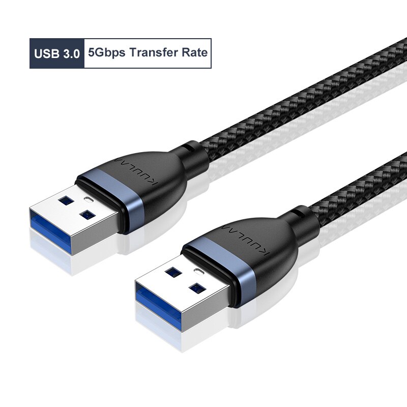 KUULAA cavo di prolunga da USB A USB tipo A da maschio A maschio USB 3.0 2.0 cavo di prolunga per radiatore Hard Disk TV Box cavo USB allunga: USB 3.0 Cable / 0.5m