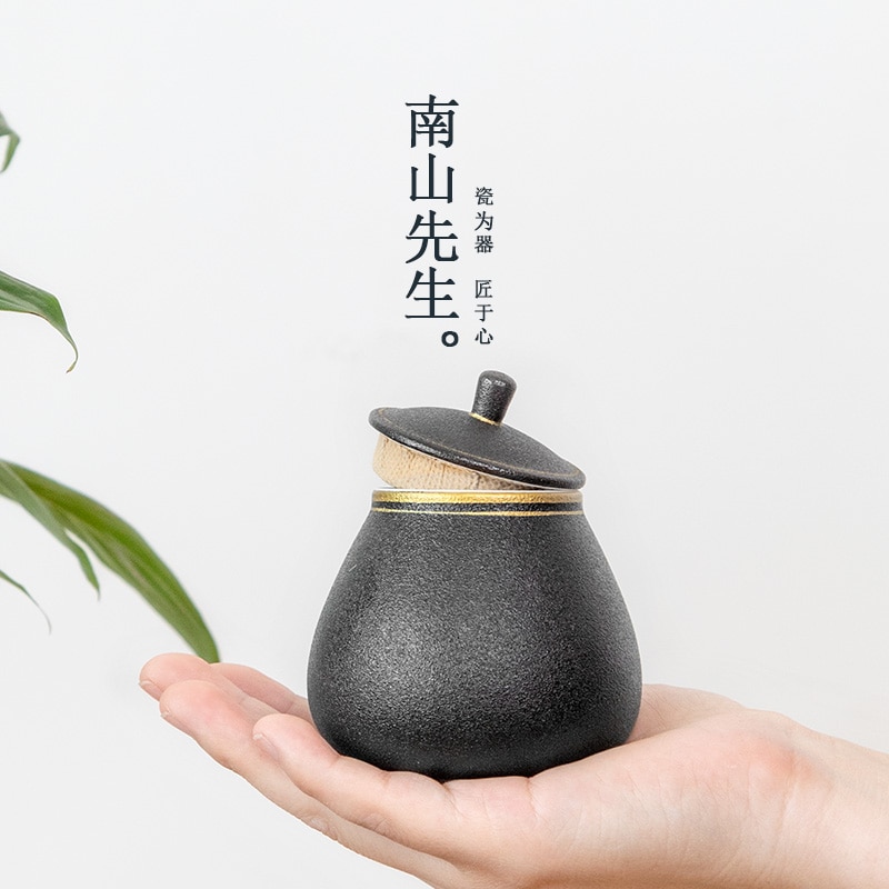 Container Thee Kan Doos Pot Voor Koffie Bus Set Thee Opslag Tin Theezakje Opbergdoos Voorraadbussen Keuken Groene Thee BA6