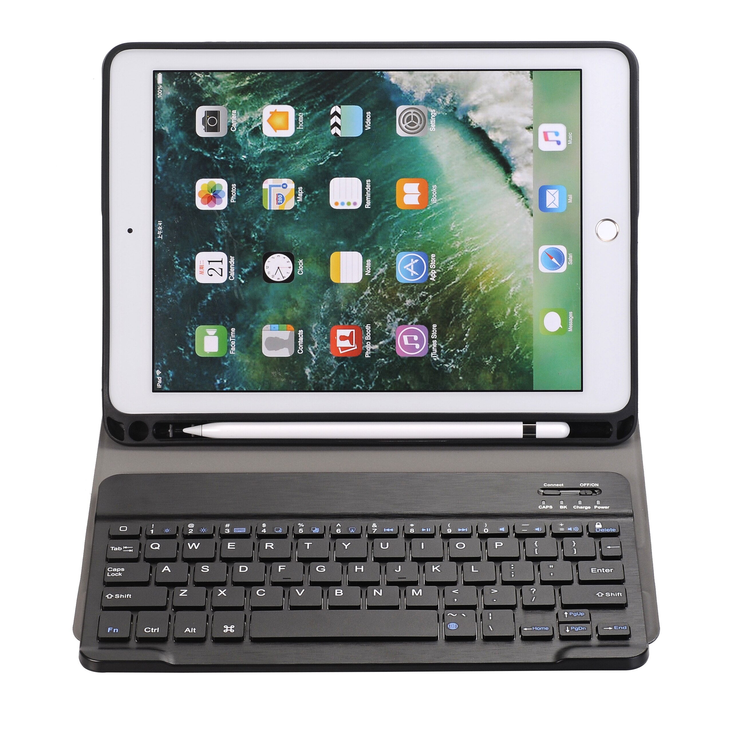 Bluetooth Tastatur Fall für Apple Ipad Air 9,7 Pro 9,7 Air2 Air Tastatur Fall Abdeckung Funda Bleistift Slot