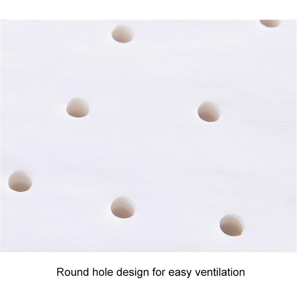 100 Sheets Baking Oil Paper With Hole Air Fryer Square Baking Paper Bun Cake Paper Saucer Baking Accessories Baking Kitchen Tool