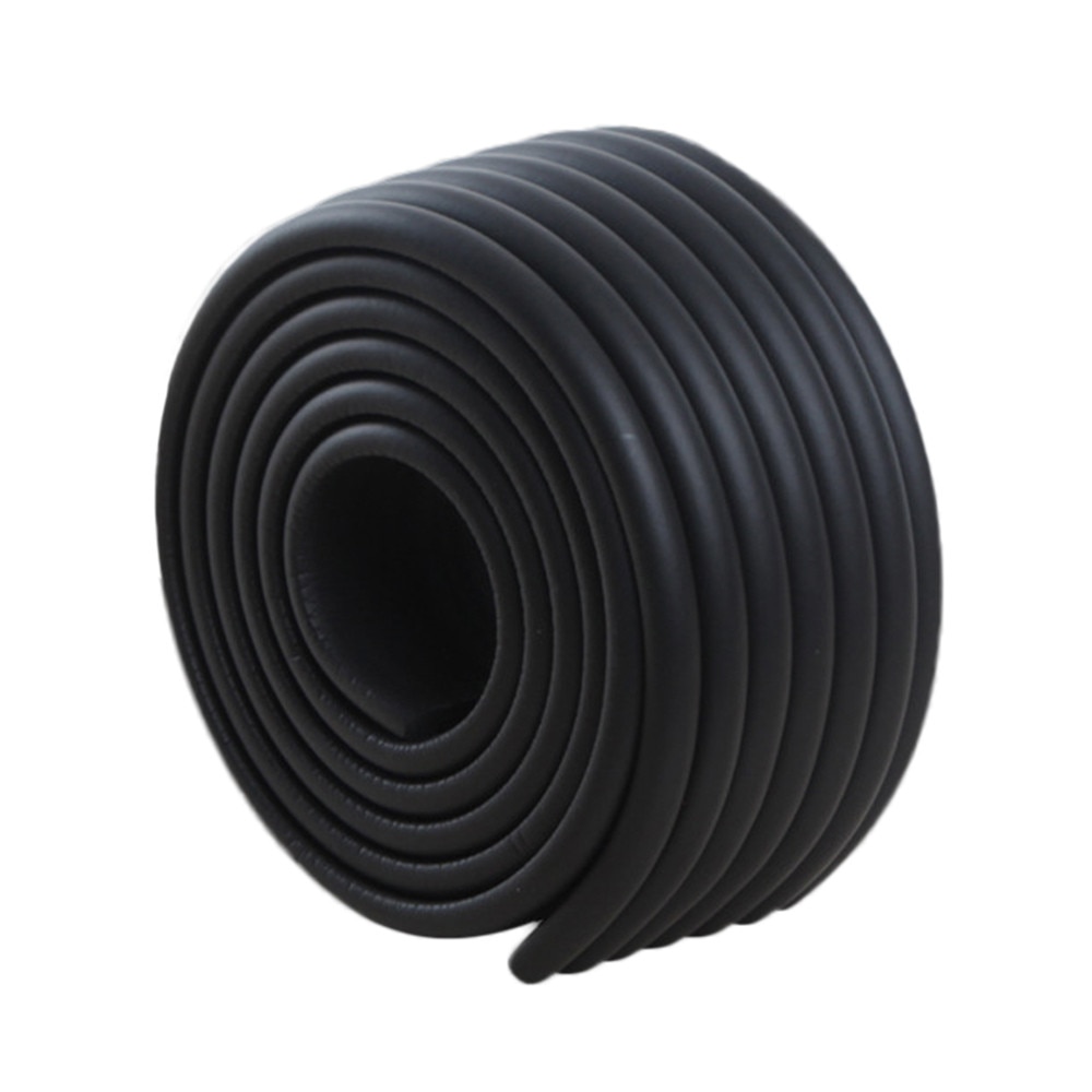 2m Baby Safety Corner Protector Solid Safety Edge Guards Children Protection Security Tape Wall Angle Form Kids Child Protector: Black 