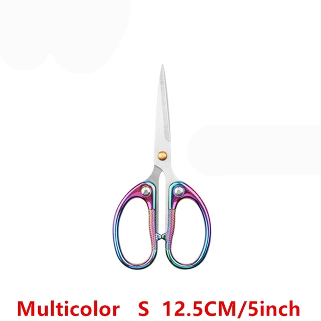 1pc sysaxar raka och tygsaxar, skräddarsaxar, hushållspapper, kontorssaxar, verktyg: Färgrik