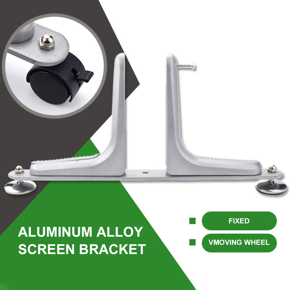 1Pc Scheidingswand Privacy Screen Houder Praktische Voeten Thuis Kantoor Installeren Aluminium Moderne Zware Beweegbare Wiel