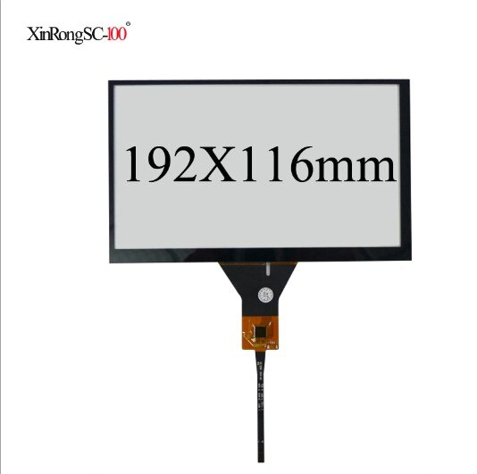 JY-GT911 de navegación de DVD para coche, 7, 8, 9 pulgadas, 6 pines, digitalizador de pantalla táctil capacitiva de 6,2x88mm, 155x165mm, 100x210mm, 126mm, 192mm x 116mm: 8inch