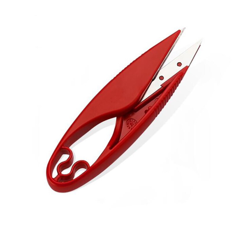Sewing Scissors, Thread Cutters Small U Sewing Trimming Scissors Sewing Snips for Clipping Embroidery Arts Crafts DIY, Red