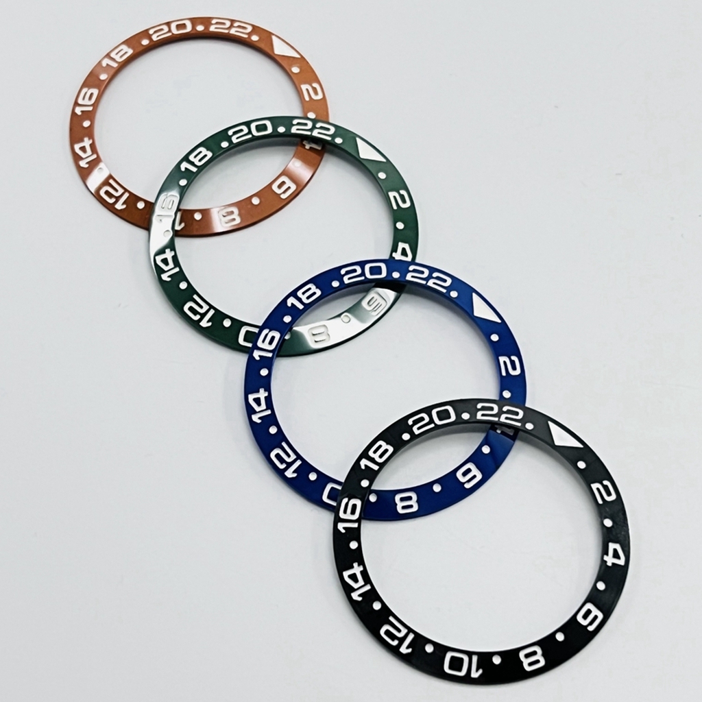 38mm GMT sub Keramik Lünette Schräge Taucheruhr Einsatz Uhr Ersetzen Zifferblatt Uhr Lünette Einsätze Ring