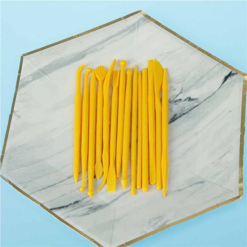 Conjunto de escultura de arcilla de plástico, 8/14 unidades, herramientas de alfarería, talla de cera, tallado, formador para esculturas, herramientas para moldear arcilla polimérica: 14Pcs