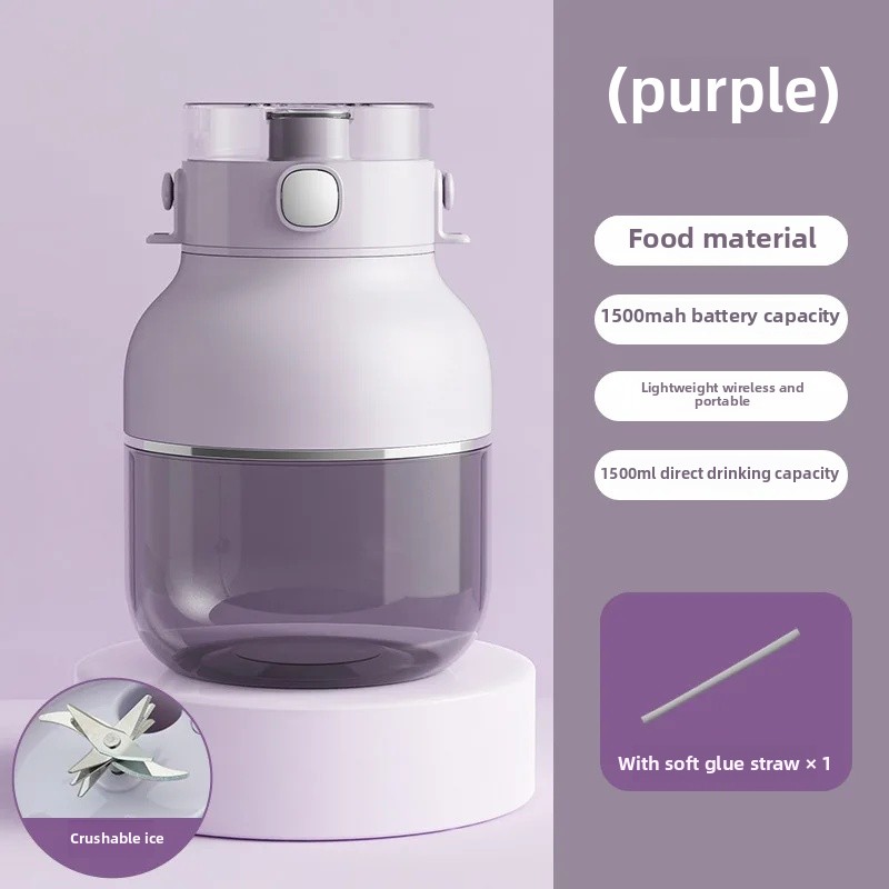 Automatisk hemmabruk juicepress kopp tonton kopp populär internet röd paus väggmaskin multifunktionell plastkroppsjuicemaskin: Blå