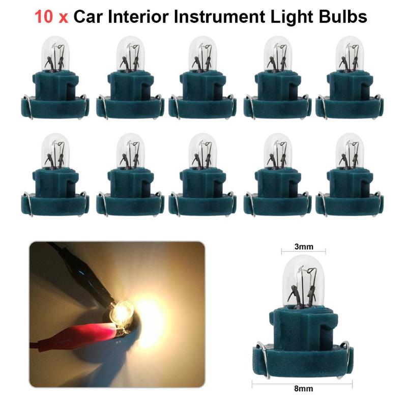 VODOOL 10Pcs T3 LED 12V Auto Auto Interieur Instrument Lamp Gloeilampen Dashboard Lampen Auot Auto Accessoire Auto lichten Signaal Lamp