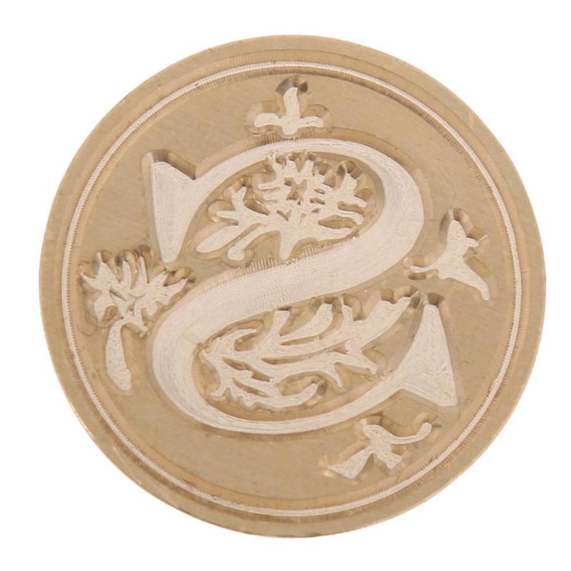 Copper Stamp Head Letter Seal Stamp Head for Wedding Invitation Card Decoration DIY Envelope Sealing Wax Stamp: S