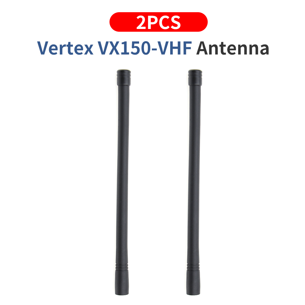 2x Standaard Stubby High Gain Koperen Kern Vhf 136-174Mhz Antenne Voor Vertex Radio VX-160 VX-180 VX-231 VX-350 walkie Talkie: Default Title