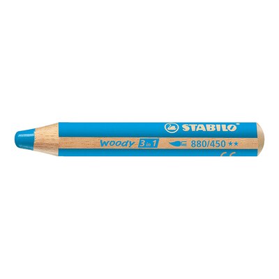 6/10/18PCS German STABILO Invincible Colour Crayon 886 Ultra Coarse Water Soluble Colour Brush Set: Sky Blue