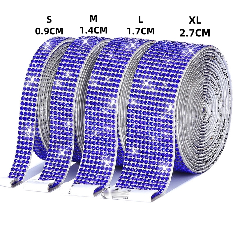 1 Yard Crystal Diamond Sticker Rhinestone Strip Sheet Self Self Adhesive Ribbon DIY Handmade Arts Crafts Car Phone Decoration: 3mm / Black Nickel