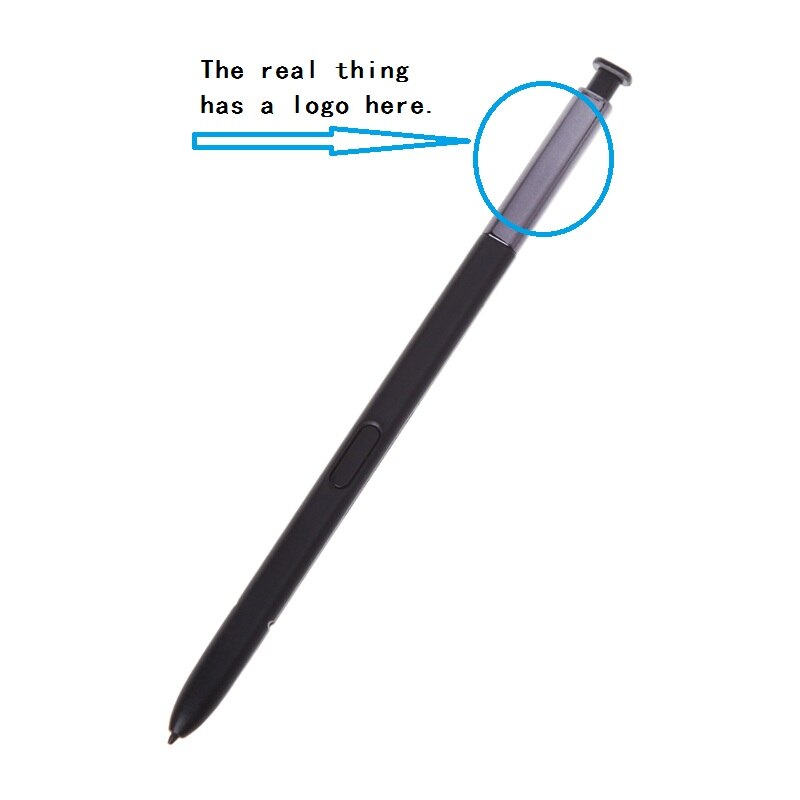 Multifunktionel pen udskiftning til samsung galaxy note 8 touch stylus s pen: Bk (ægte med logo)