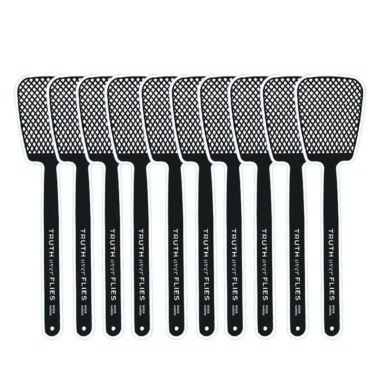 Lot de 10 autocollants décoratifs pour téléphone portable, motif « vérité sur les mouches », pour valises, voiture, maison, couvercle de toilette, ordinateur portable, bouteille d'eau: 3