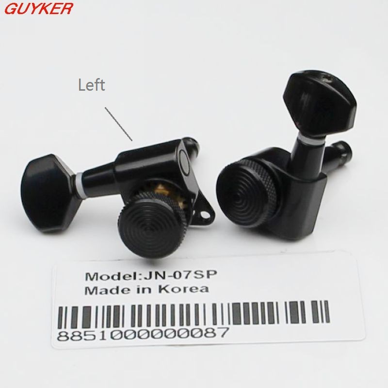 Black Guitar Locking Tuners JN-07SP Lock Guitar Tuning Pegs Tuner Machine Heads