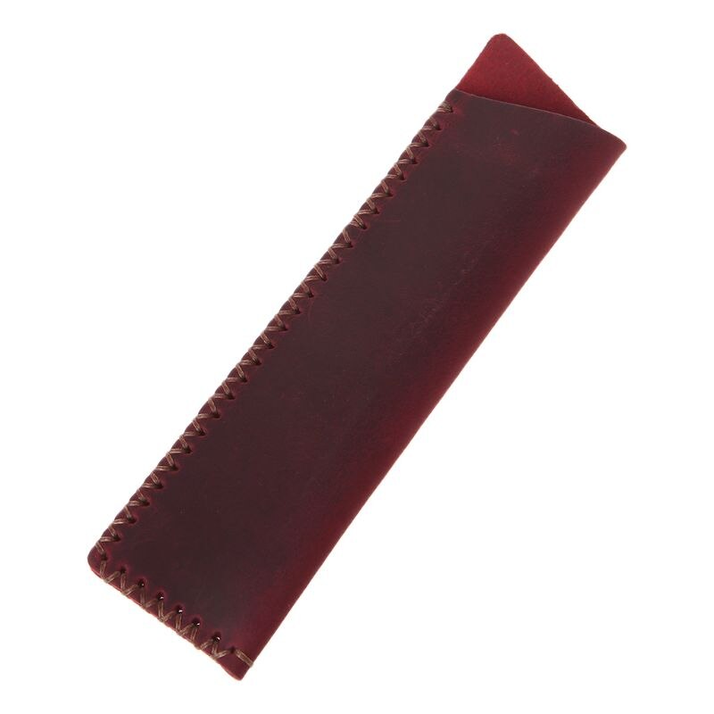 Retro Leather Pen Holder Ballpoint Pen Protective Sleeve Cover Handmade Fountain Pouch For Holding Single Pen For Office