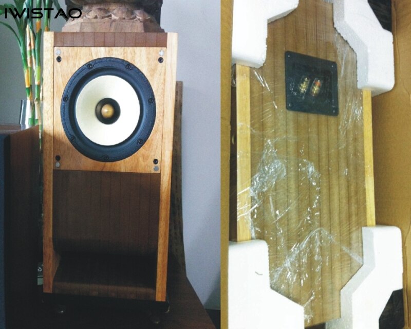 IWISTAO 3-4.5 Pollici Full Range Speaker Vuoto Cabinet Kit Labirinto Struttura Ad alta densità di Fibra di Legno per Amplificatore Valvolare