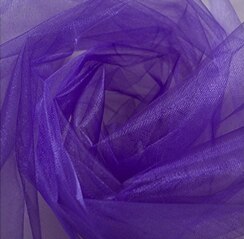 HAOCHU 5 m/partij 150 cm Breed Sheer Crystal Organza Tulle Roll 19 Kleur Shining Stof voor Bruiloft Decoratie Thuis Event Party Decor: purple