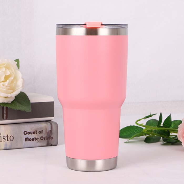 Double Wall Insulation Stainless Steel Tumbler Vacuum Travel Mug Cup Coffee 30oZ Vacuum Flasks: D1