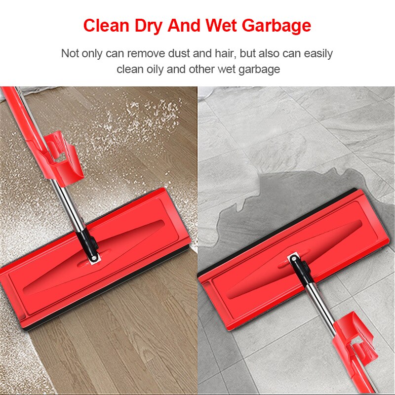 Flat Squeeze Mop Household floor tile mop flat Household floor tile mop flat dry and wet lazy flat mop