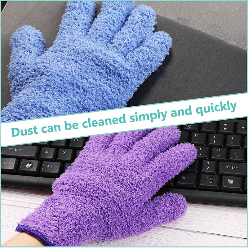 Microfiber Afstoffen Handschoenen Hoekjes Schoonmaak Handschoenen Gaten Afstoffen Handschoenen Voor Auto Wassen En Schoonmaken