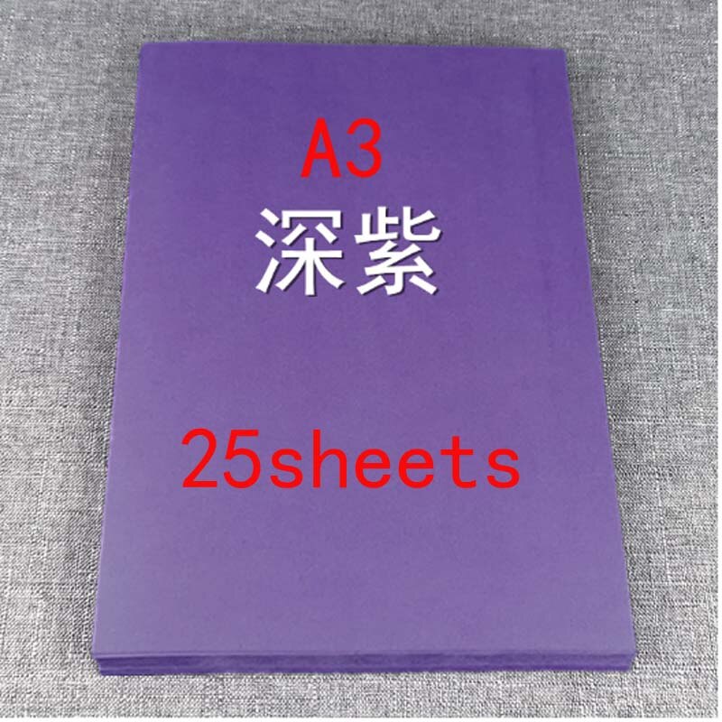 230g Purple series Card Paper thick Stationary Cardboard Craft Kid DIY A4 A3 Cardstock Jam Paper for Flowers Background Dec: A3-3