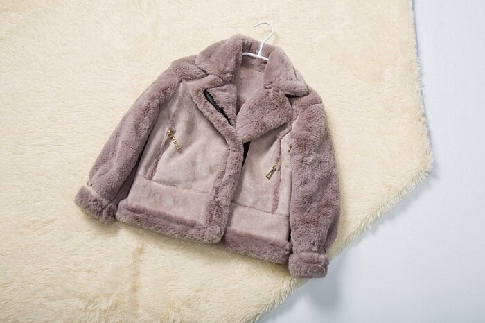 Ragazze cappotto di lana e per bambini di spessore di modo di cotone imbottito cappotto