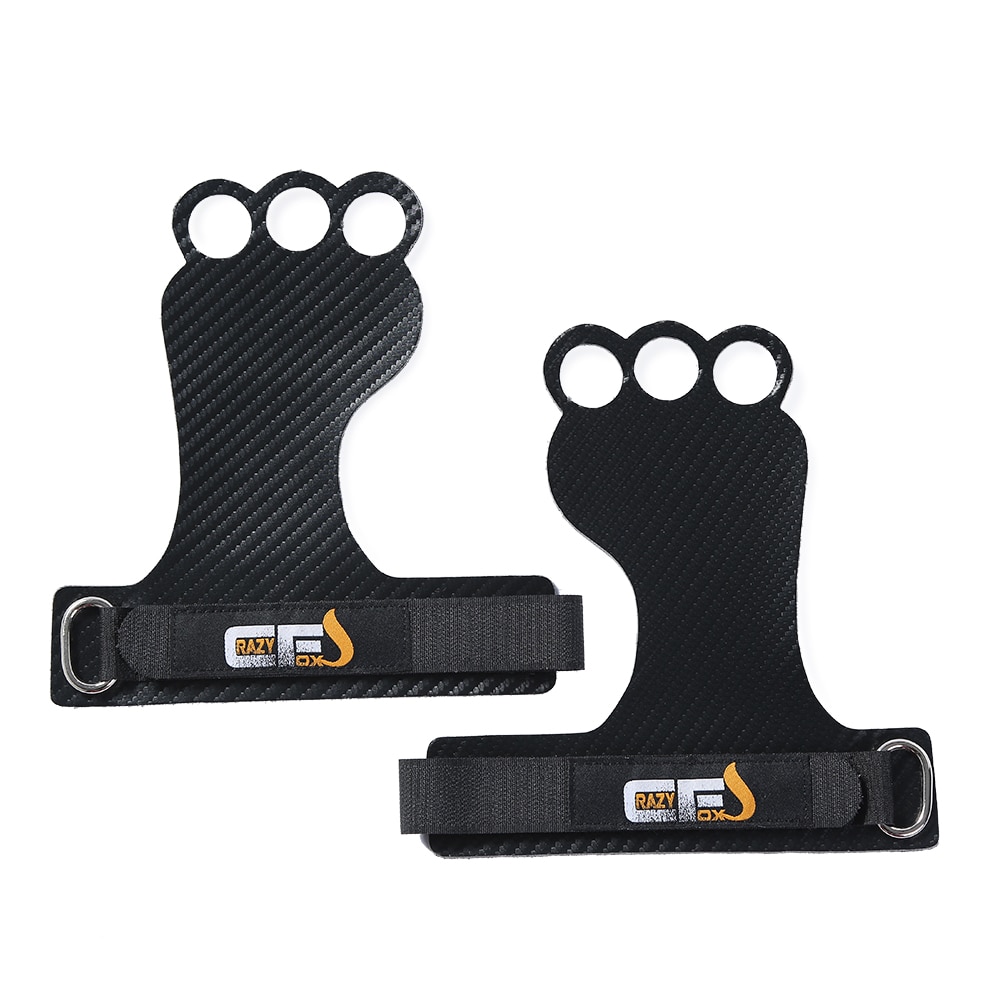 Carbon gymnastik håndtag til vægtløftning crossfit pullups træning håndfladebeskytter gym greb handsker ergonomisk